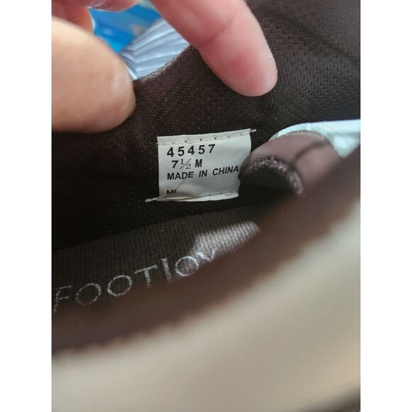 Foot Joy Greenjoys Mens‎ 7.5M Golf Shoes White Brown Oxford 45457 - Picture 10 of 12